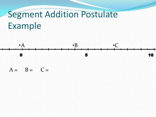 1.2 Ruler Postulates