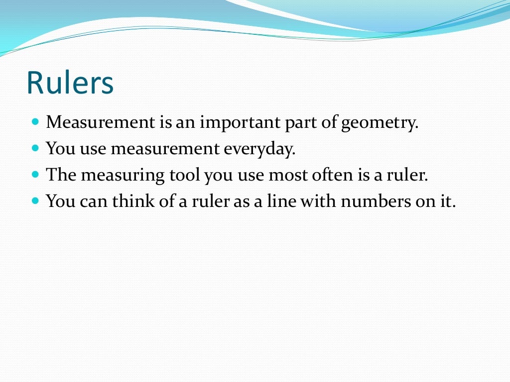 1.2 Ruler Postulates