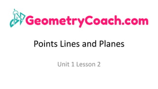 1-2 Points Lines and Planes | PDF