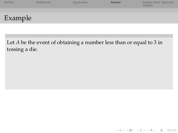 Probability Theory: Probabilistic Model of an Experiment 
