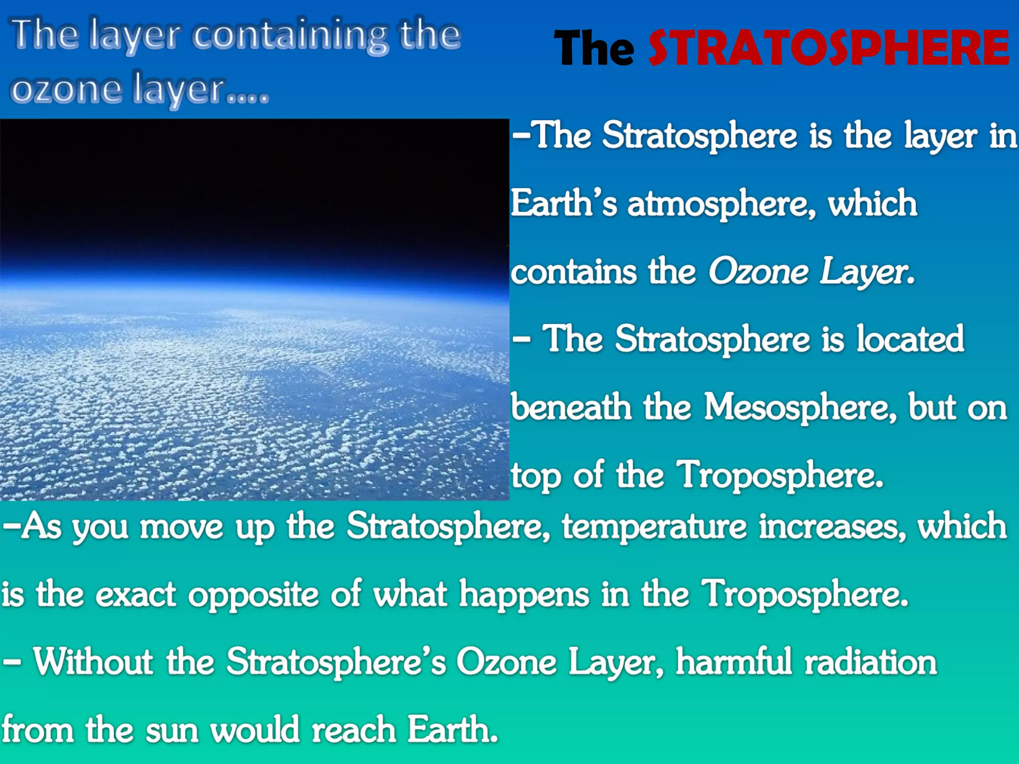 The STRATOSPHERE 
 