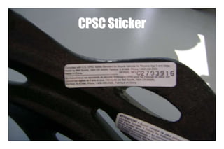 Cpsc Sticker Helmet Use & Fit | PPT