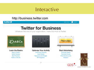 Interactive
http://business.twitter.com




                               GDS
 