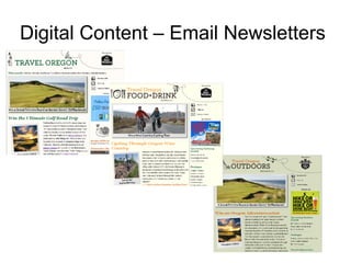 Digital Content – Email Newsletters
 