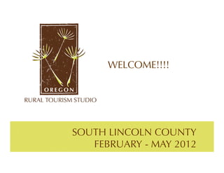 WELCOME!!!!




SOUTH LINCOLN COUNTY
   FEBRUARY - MAY 2012
 