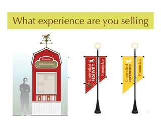 What experience are you selling
 