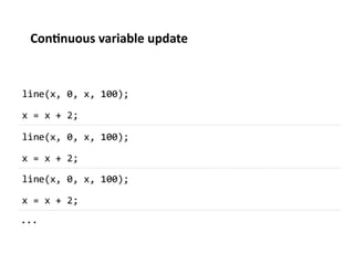 Con%nuous	
  variable	
  update	
  
 