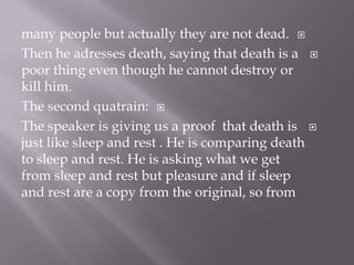 1.3. Death, Be Not Proud | PPT
