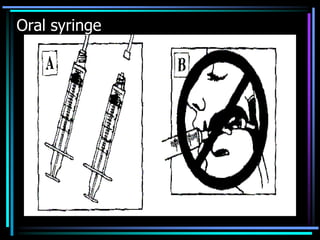 Oral syringe
 