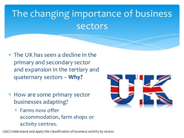 why is the primary sector declining The production of goods and services occurs in one of three industrial sectors primary, secondary and tertiary primary sector (extractive industries. why is the primary sector declining The production of goods and services occurs in one of three industrial sectors primary, secondary and tertiary primary sector (extractive industries.
