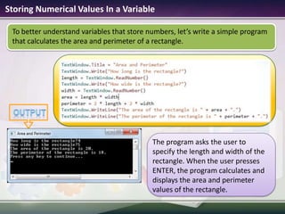 You can use letters, digits, and underscores in the names of your variables.