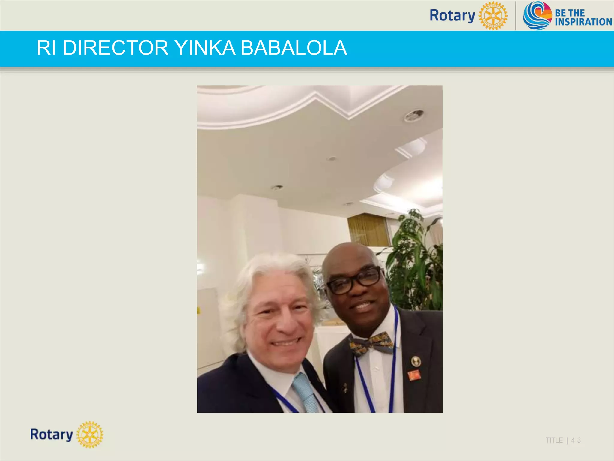 TITLE | 4 3
RI DIRECTOR YINKA BABALOLA
 