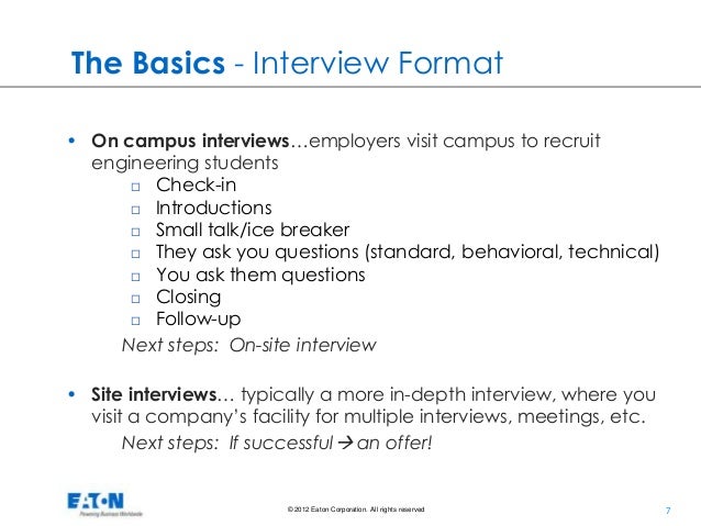 Resume for campus interview format