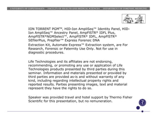 SNP and STR analysis using NGS | PDF