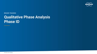 Comprehensive Training on DIFFRAC.EVA for Qualitative Phase Analysis ...