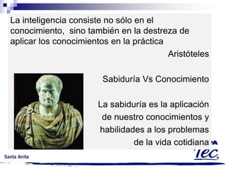 Actividad en Clase
¿Cómo fue que …?

¿Cómo obtuve estos conocimiento?
¿Por mis Sentidos, por mis
Razonamientos?

..entendiste el Teorema de
Pitágoras?
…aprendiste el Nombre de
tres niños héroes?
…aprendiste a andar en
bicicleta?

…comprendiste que es un
pájaro?
…entendiste que es el
Infierno?
… aprendiste a cocinar un
huevo?

 