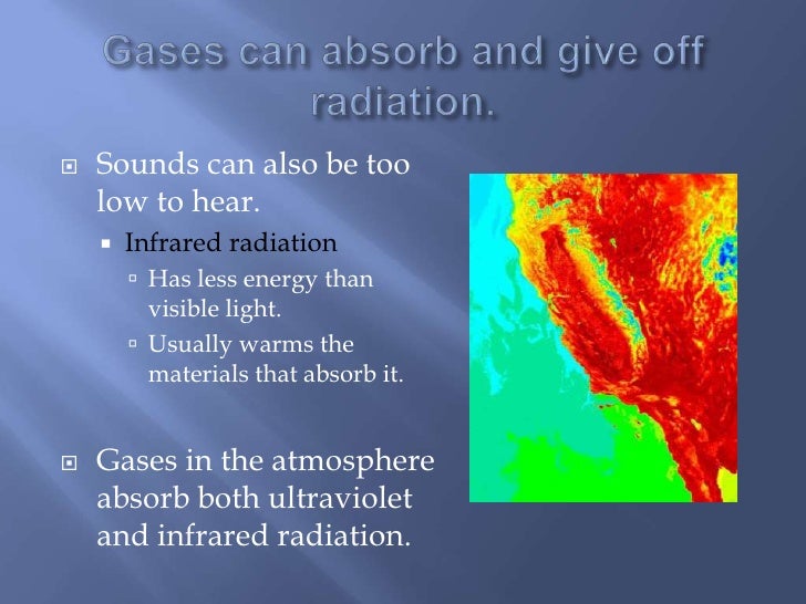 1.3 gases in the atmosphere absorb radiation