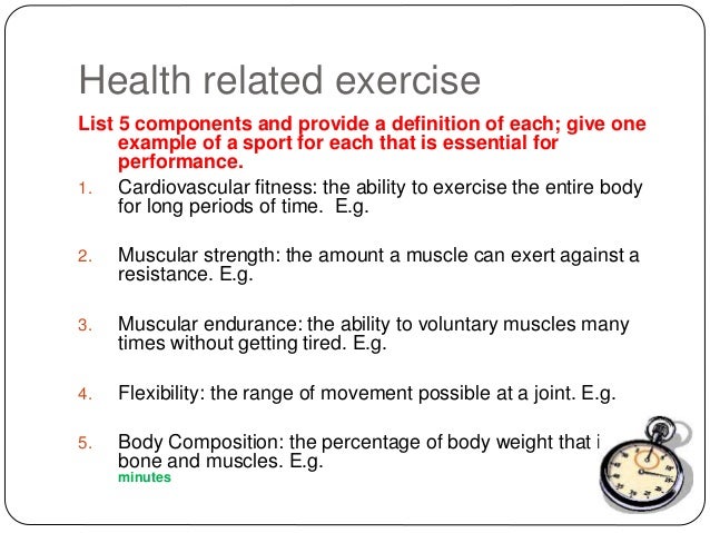The 5 Components of Health Related Fitness Explained