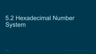 11
© 2016 Cisco and/or its affiliates. All rights reserved. Cisco Confidential
5.2 Hexadecimal Number
System
 