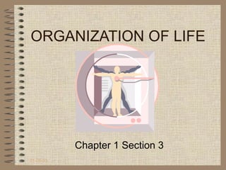 ORGANIZATION OF LIFE




           Chapter 1 Section 3
01-05-03                         1
 