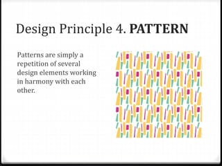 Pattern Design Priciples Example 1-2 Principles of Design lecture | PPTX