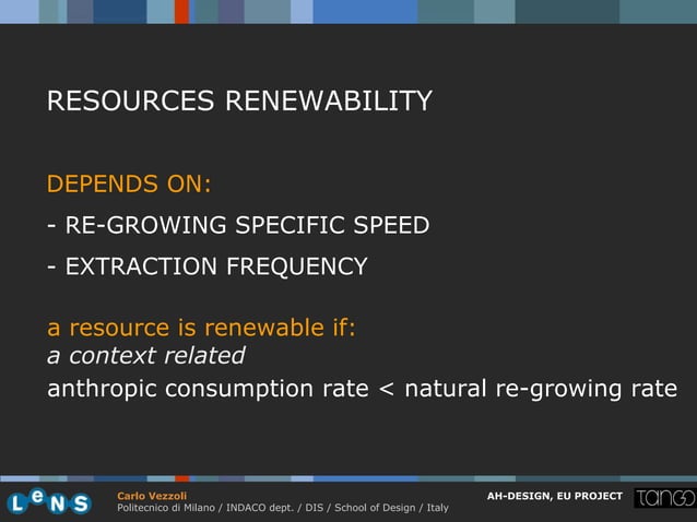 1.3 product life cycle design vezzoli 11-12 (41) | PPT