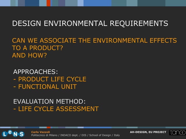 1.3 product life cycle design vezzoli 11-12 (41) | PPT