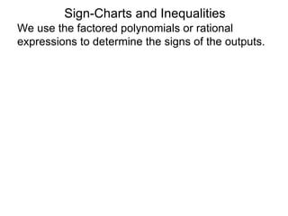 1.3 sign charts and inequalities | PPT