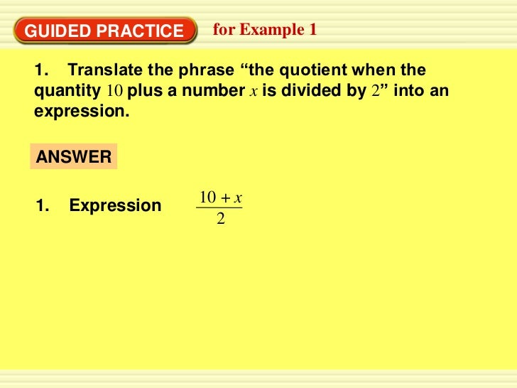 1.3 writing expressions part 1