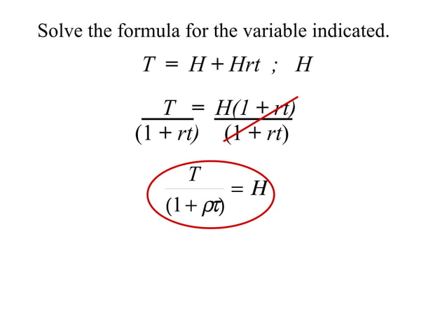 REWRITING EQUATIONS AND FORMULAS visual data 7