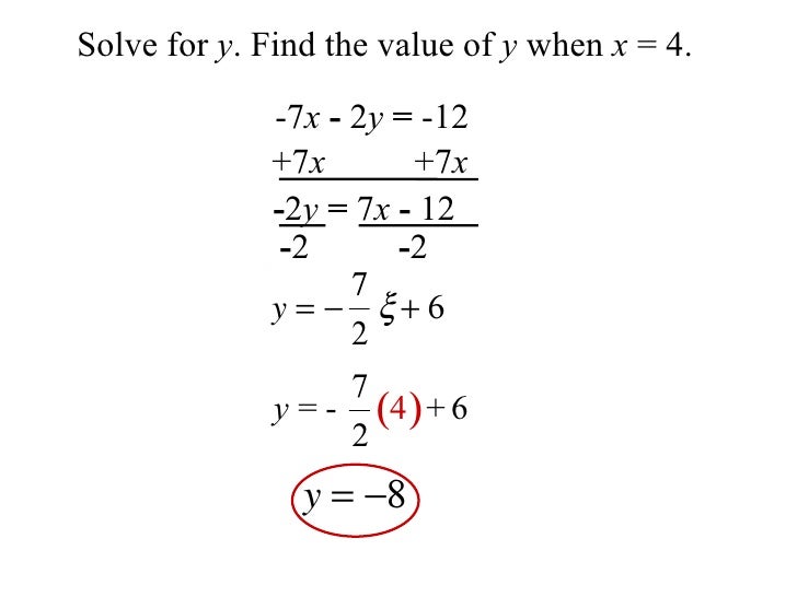 1.4 Rewriting Equations and Formulas