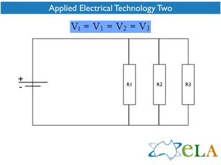 Applied Electrical Technology Two




+
-                       R1      R2      R3
 