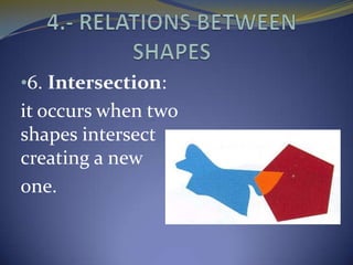 •6. Intersection:
it occurs when two
shapes intersect
creating a new
one.
 
