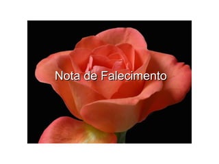Nota de Falecimento 