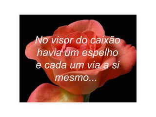 No visor do caixão havia um espelho e cada um via a si mesmo...   