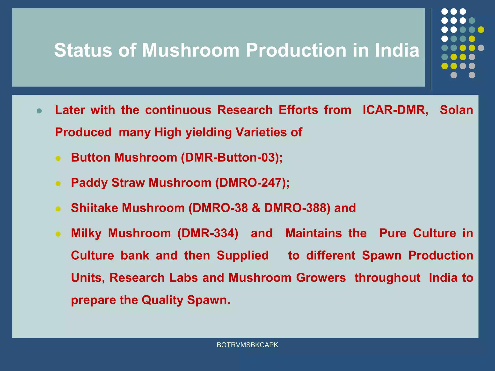 1 4 -status of mushroom cultivation | PDF