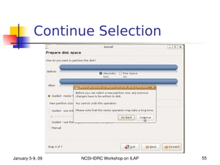 Continue Selection




January 5­9, 09   NCSI­IDRC Workshop on ILAP   55
 