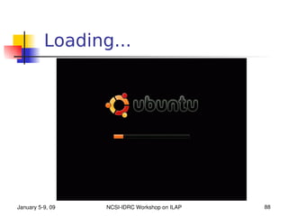 Loading...




January 5­9, 09   NCSI­IDRC Workshop on ILAP   88
 