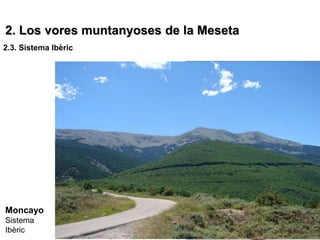 2. Los vores muntanyoses de la Meseta
2.3. Sistema Ibèric




Moncayo
Sistema
Ibèric
 