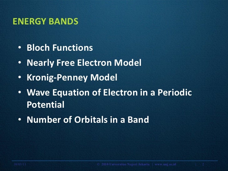 1 4 a Energy Bands