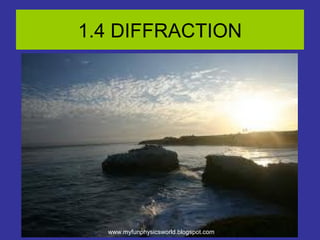 1.4 DIFFRACTION




  www.myfunphysicsworld.blogspot.com
 
