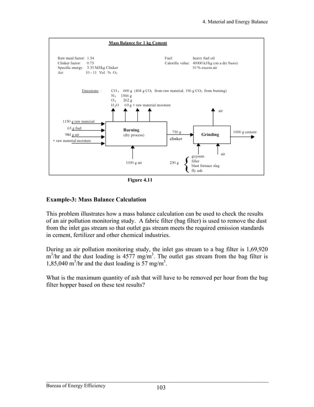 1.4 material and energy balance