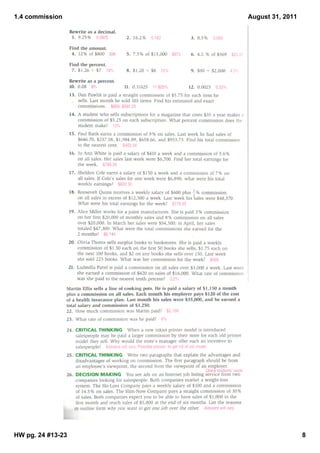 1.4 commission     August 31, 2011




HW pg. 24 #13­23                     8
 