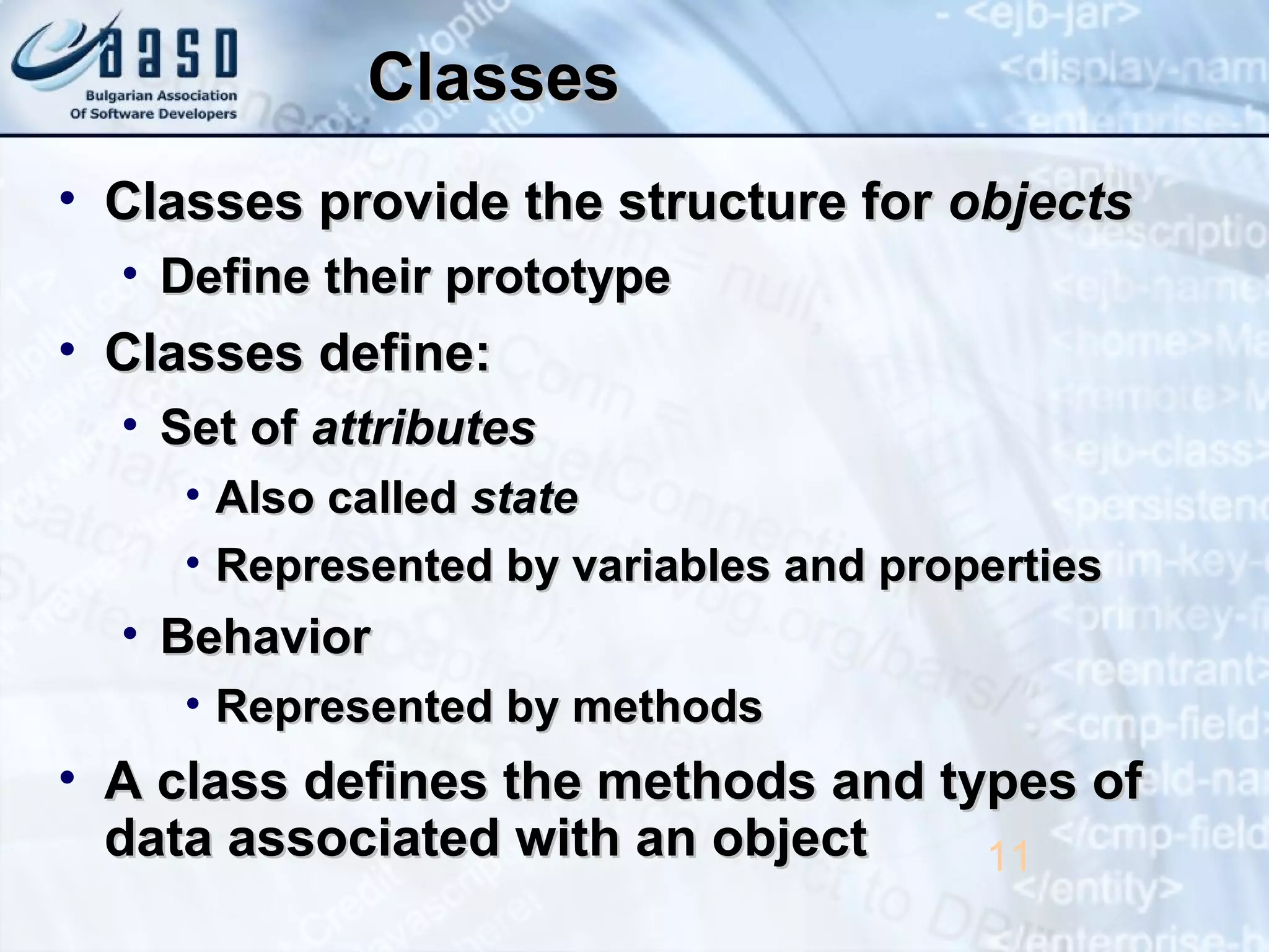 Object-oriented concepts | PPT