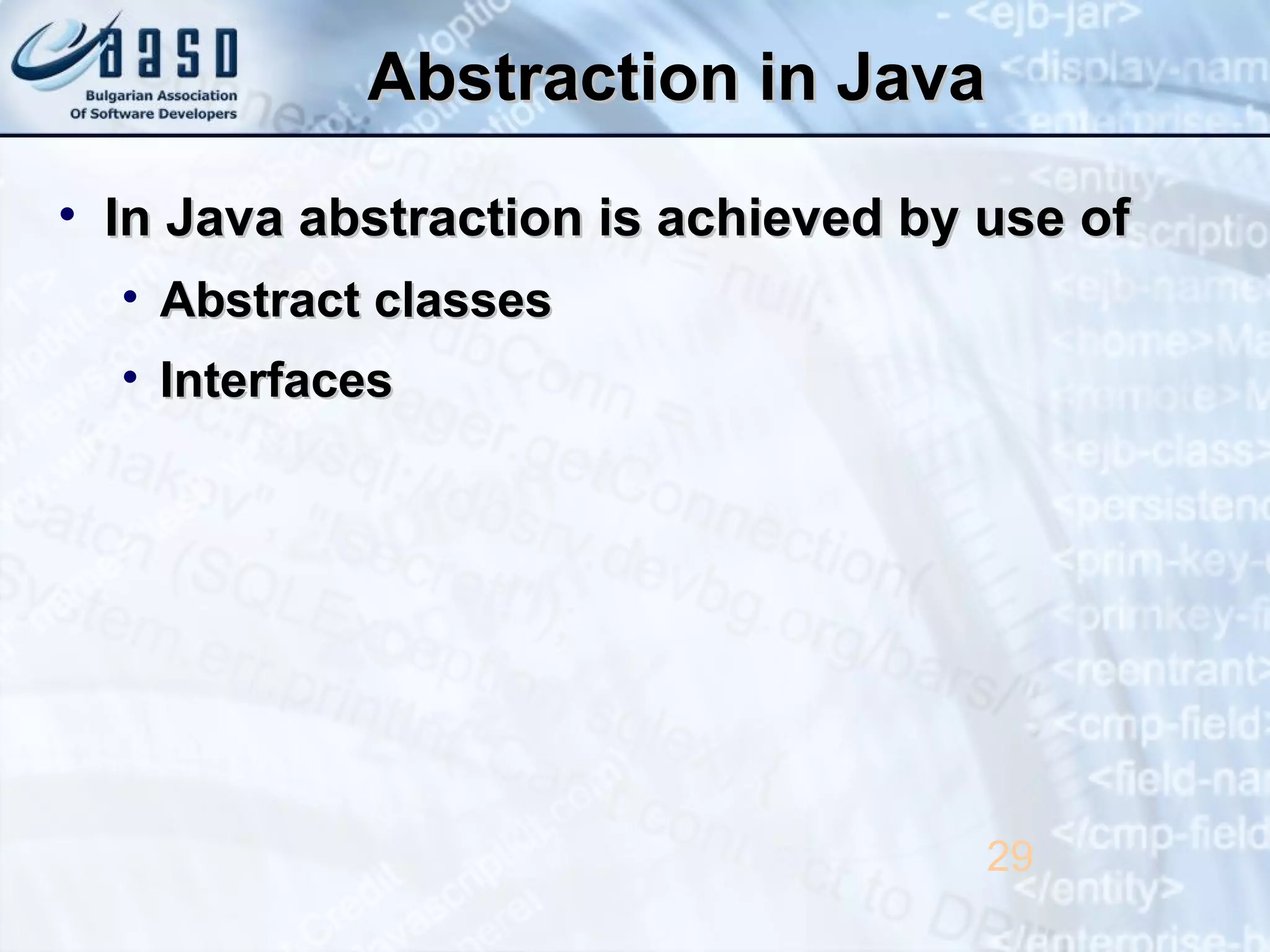 Object-oriented concepts | PPT | Programming Languages | Computing