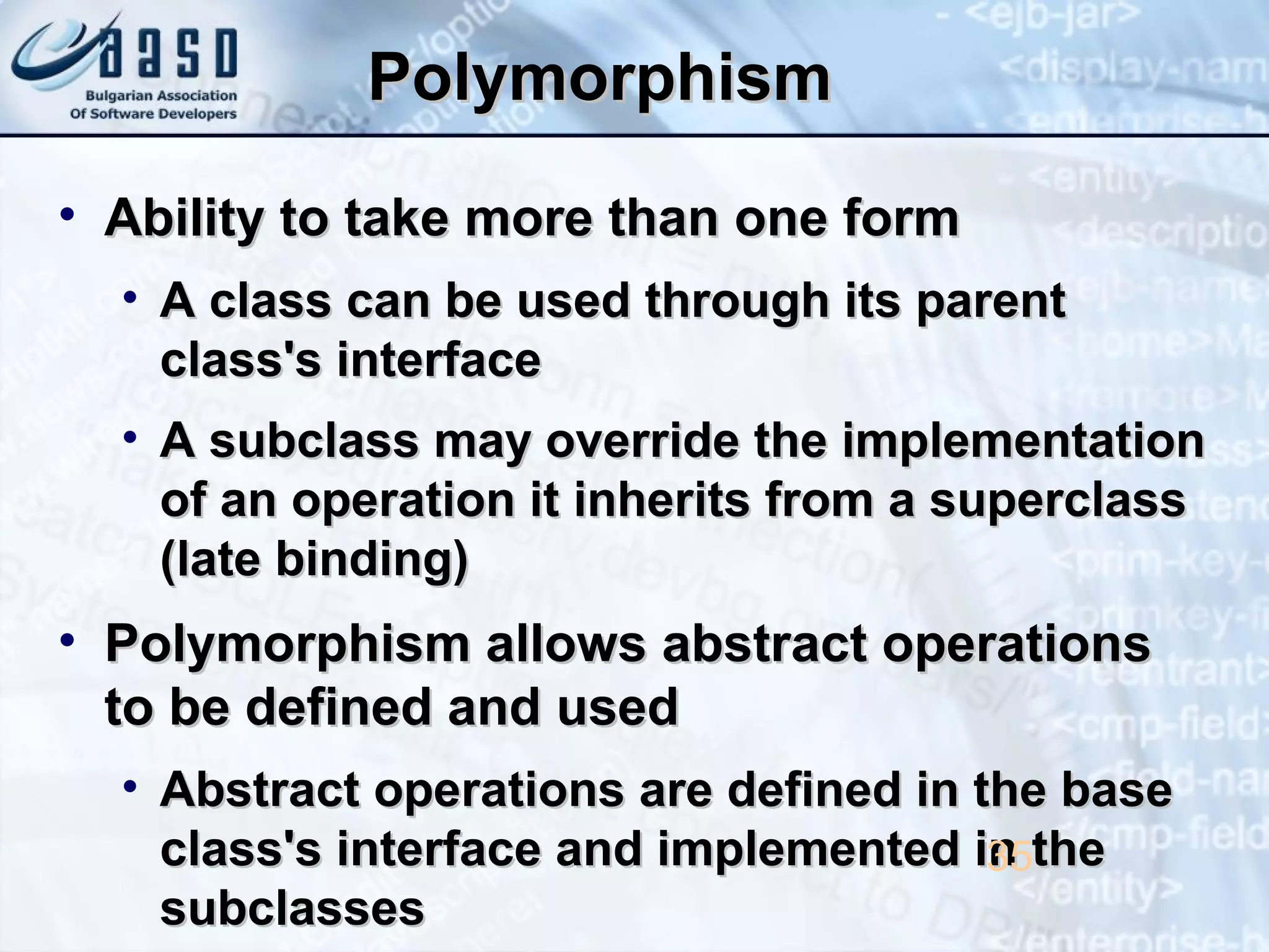 Object-oriented concepts | PPT