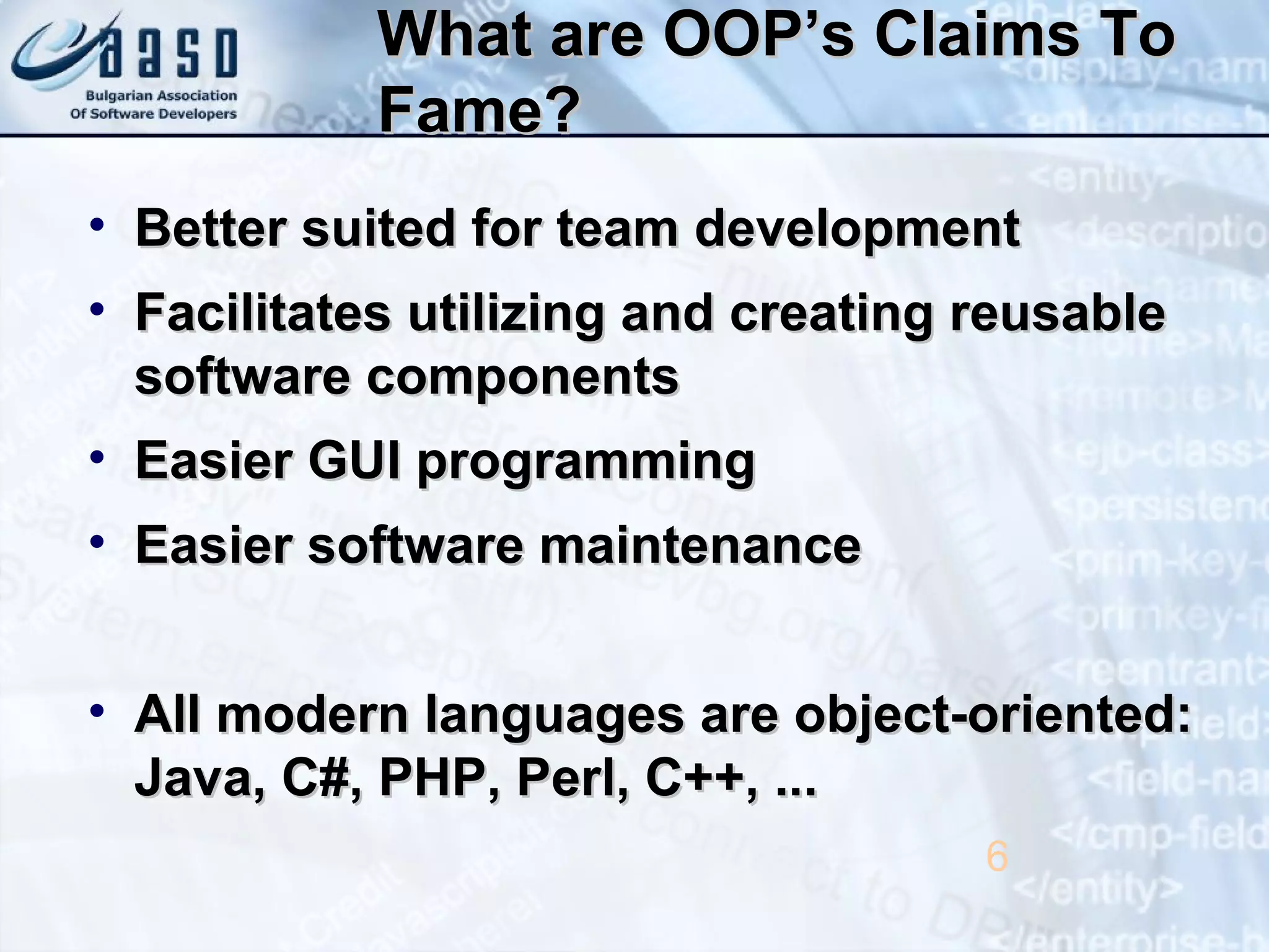 Object-oriented concepts | PPT