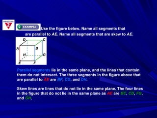 1 4 segments, rays, parallel lines and planes | PPT