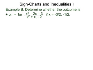 1.6 sign charts and inequalities i | PPTX