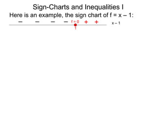 1.6 sign charts and inequalities i | PPTX